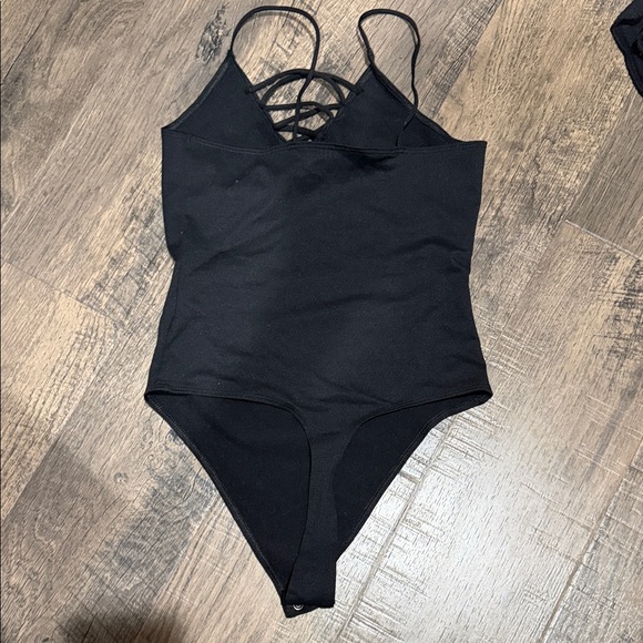 American Eagle Outfitters Black Strappy Bodysuit - Picture 5 of 5